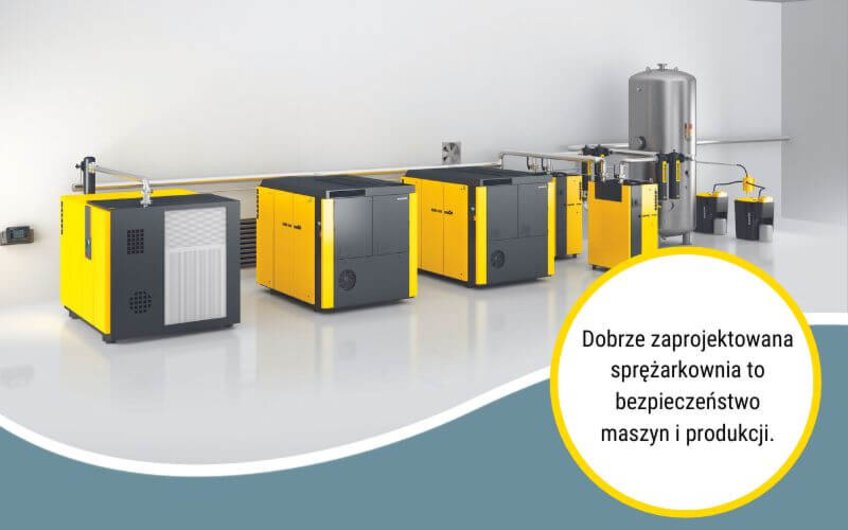 Dobrze zaprojektowana sprężarkownia to bezpieczeństwo maszyn i produkcji.