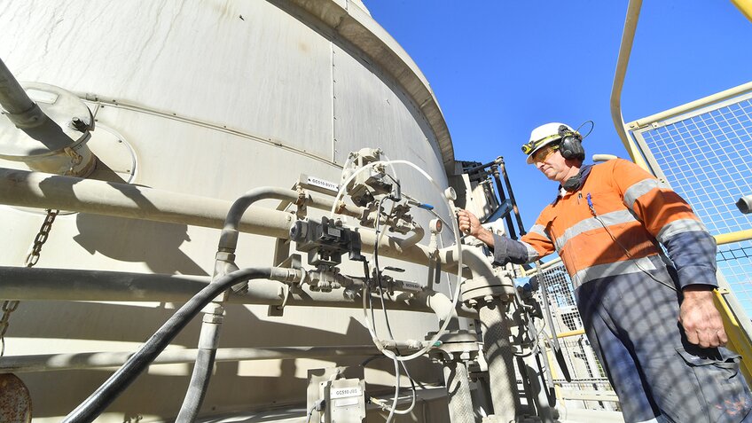 Compressed air is an essential utility required throughout the cement manufacturing process. Pictured above water spray nozzles.