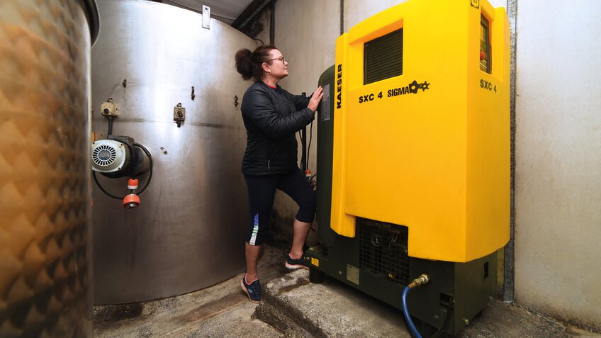 KAESER SXC 4 in action at Fino Valley Wines