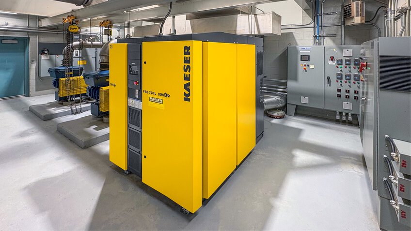 Das KAESER Schraubengebläse FBS 720 L SFC ermöglichte Energiekosteneinsparungen in der Kläranlage Coteau-du-Lac.