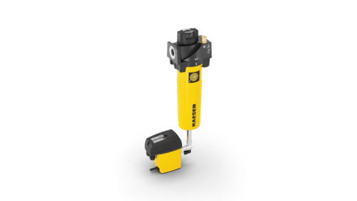 Coalescence filters with ECO-DRAIN 31F from Kaeser Kompressoren.