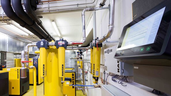 System från Kaeser Kompressorer hos Fürst GmbH.