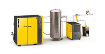 Designing a compressed air station - should the dryer be installed before or after the air receiver? Here an example of downstream installation