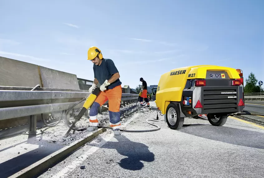 Mobilair M27 Baustelle