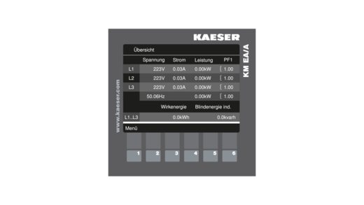 KAESER MEASURING TECHNOLOGY EA/A for efficient energy monitoring.