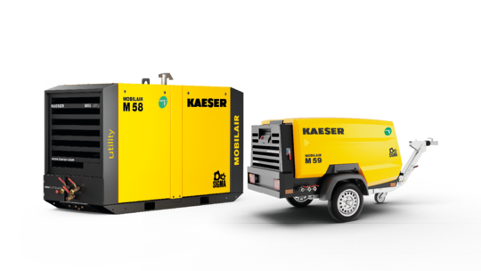 Baukompressor mit Generatorkombination