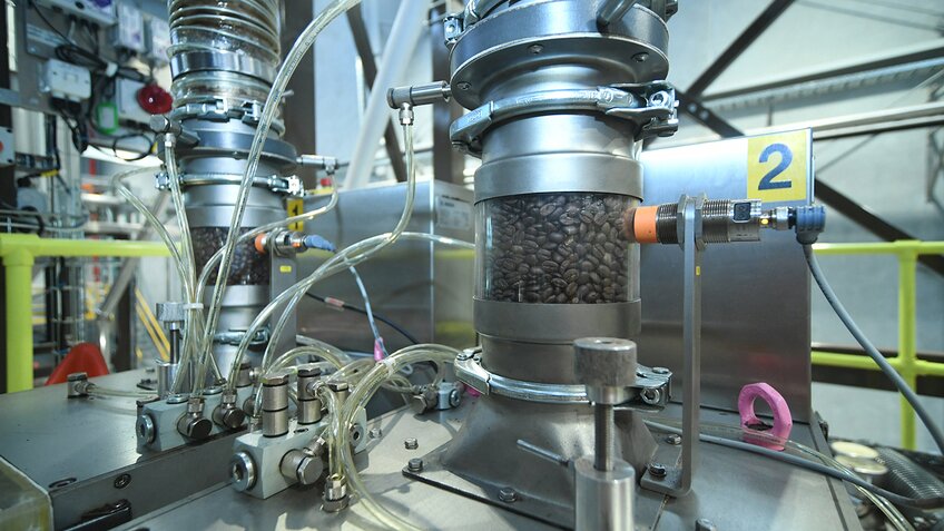 UCC Coffee being processed at the new facility.