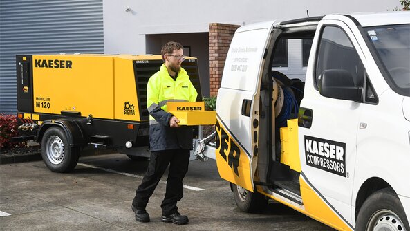 KAESER AIR SERVICE in New Zealand - where it's needed, when it's needed