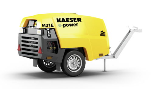 M31E electric portable compressor up to 3.15 m³/min from KAESER KOMPRESSOREN.