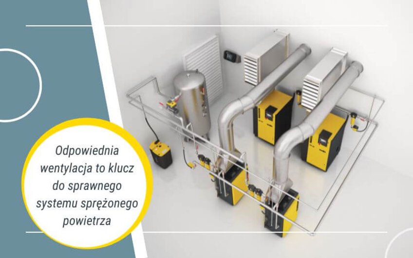 Odpowiednia wentylacja to klucz do sprawnego systemu sprężonego powietrza.