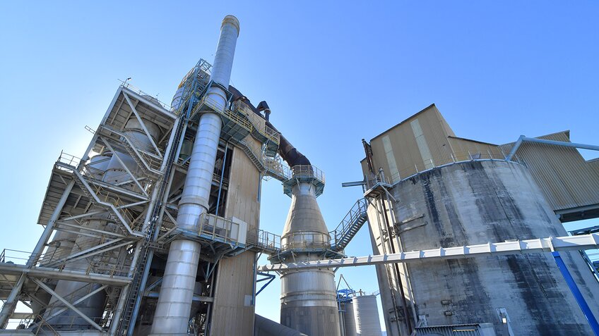 The Golden Bay Cement manufacturing plant in Portland, Whangarei.