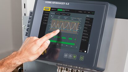 Bedienung der intelligenten übergeordneten Druckluftsystemsteuerung SIGMA AIR MANAGER