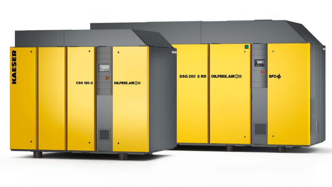 Rotary screw compressors