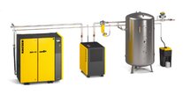 Designing a compressed air station - should the dryer be installed before or after the air receiver? Here an example of upstream installation
