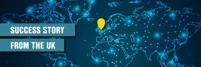 Vernetzte Weltkarte: KAESER-Erfolgsgeschichte aus UK zur globalen Relevanz von Druckluft-Kompressoren und Energieeinsparung in der Produktion