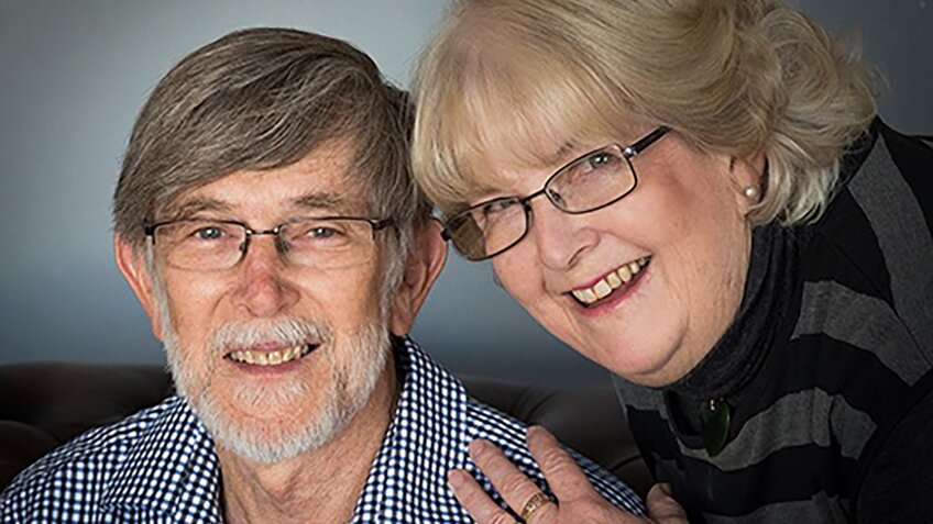 Trevor and Betty Bremner, the designers of the sshhmute Practice Mute.