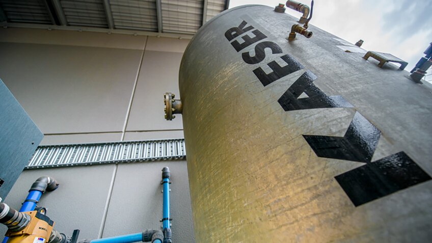 A KAESER compressed air receiver