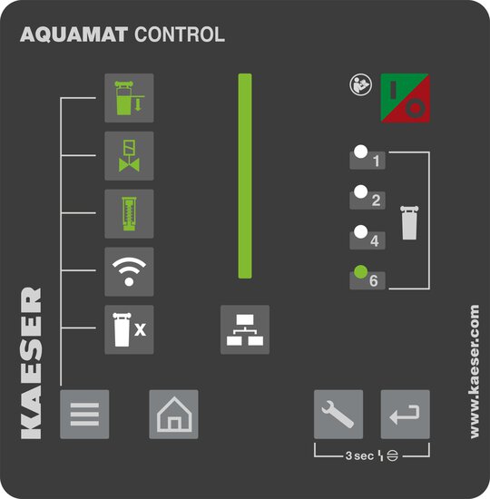 AQUAMAT CONTROL is the controller for the oil/water separator.