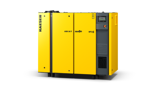 Schraubenkompressor der Serie ASD mit integriertem Kältetrockner und Synchron-Reluktanzmotor