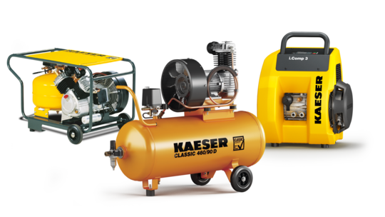 Portable reciprocating compressors from KAESER 