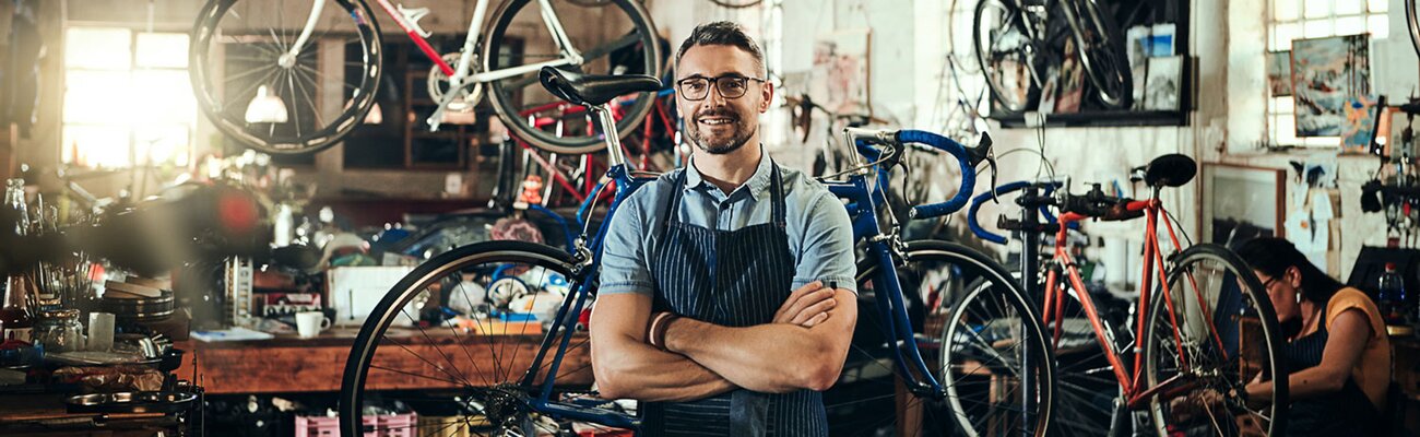 Druckluftlösungen für Fahrradwerkstätten von KAESER KOMPRESSOREN