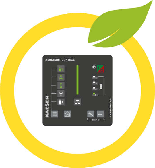 The AQUAMAT CONTROL controller provides state-of-the-art environmental protection.