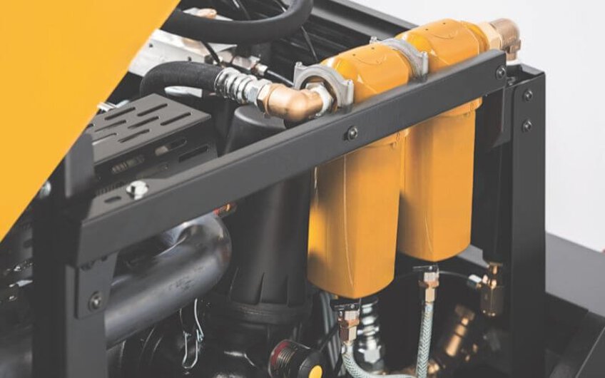 Budowa kompresora - filtry sprężonego powietrza