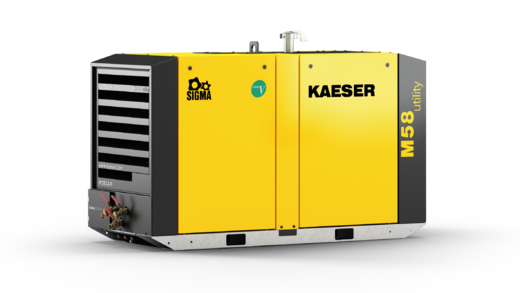 Kaeser mobile store air compressor