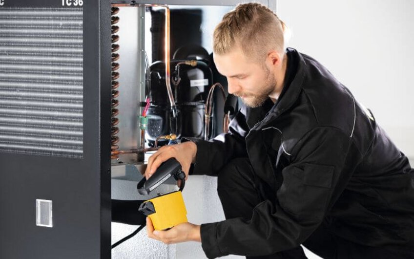 Konserwacja osuszaczy ziębniczych — spust