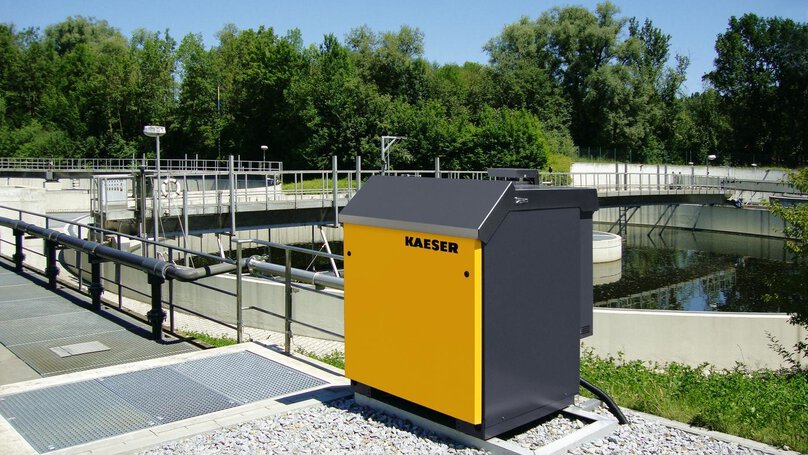 KAESER-Gebläse im Einsatz bei der Abwasseraufbereitung 