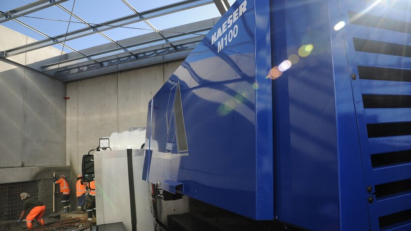 Shotcrete Auckland recently invested in a Kaeser Mobilair 100 portable compressor.