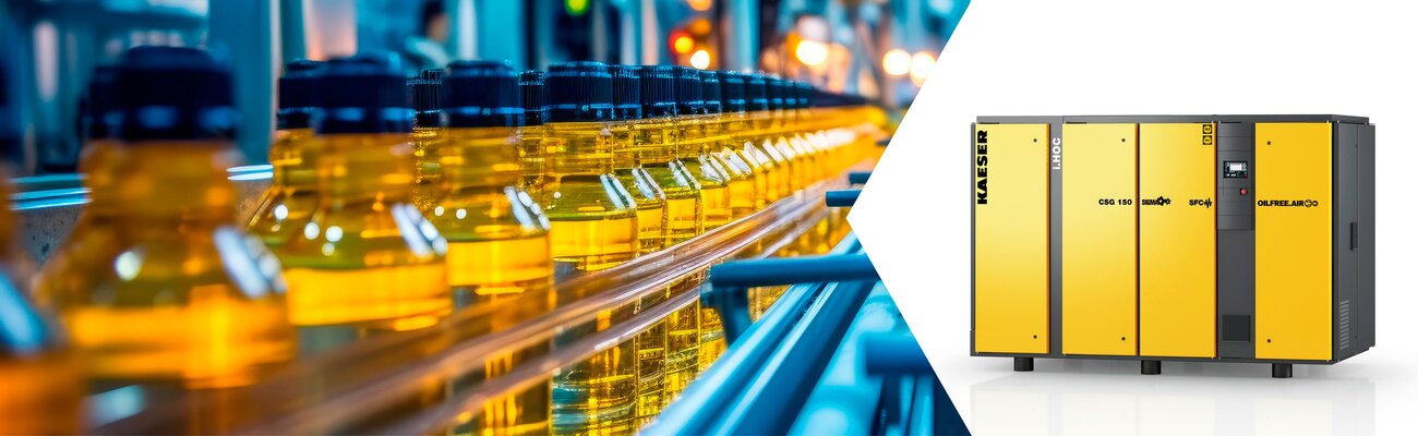 Oil-free compressed air for the pharmaceutical industry with the CSG oil-free rotary screw compressor series.