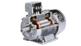 Premium efficiency motors used in rotary screw vacuum pumps