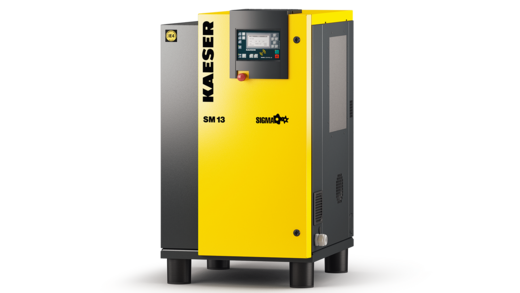 Compact rotary screw compressor from Kaeser Kompressoren with new rotary screw airend and further enhanced efficiency