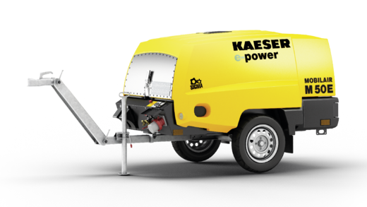 M50E electric portable compressor up to 5.0 m³/min from KAESER KOMPRESSOREN.