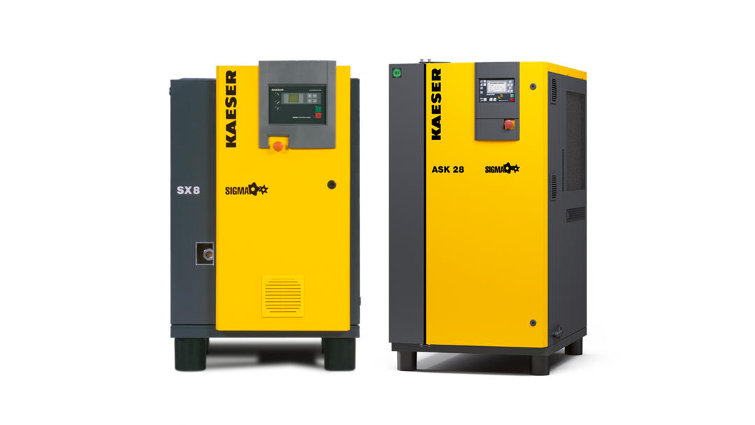 最大22 kWの高効率ロータリースクリューコンプレッサー - ケーザー