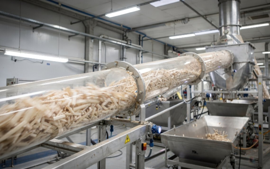 Transport pneumatyczny elementów tworzyw sztucznych do recyklingu