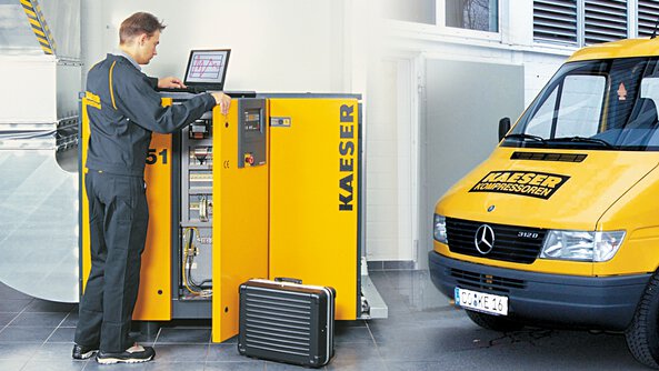 KAESER full service agreement: Inspection, maintenance, monitoring and documentation