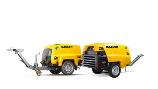 Compact portable compressors from Kaeser Kompressoren