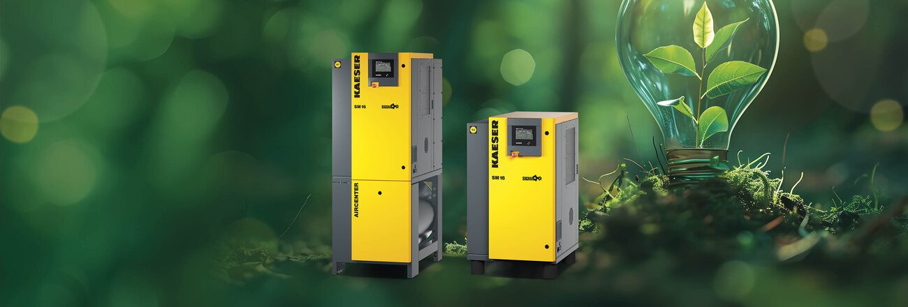 Secure your SM series rotary screw compressor or compact AIRCENTER air station today.